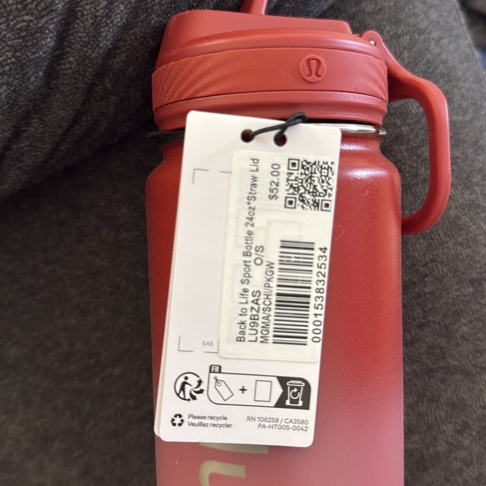 Lululemon Back to Life Sport Bottle 24oz Straw Lid - Picture 3 of 3
